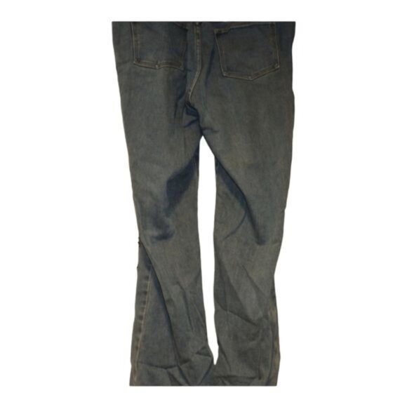 Vtg.90s Y2K Navi XL Bootcut Flare Jeans Boho 16-18 USA Funky Lace-Up Denim - Picture 15 of 16